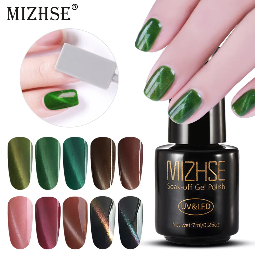 MIZHSE 3D Cat Eye Nail Polish Magnetic Aurora Series 7ml Varnish Magnet Nail Art Soak Off UV Gel Lacquers Jade Effect Varnish
MIZHSE 3D Cat Eye Nail Polish Magnetic Aurora Series 7ml Varnish Magnet Nail Art Soak Off UV Gel Lacquers Jade Effect Varnish
