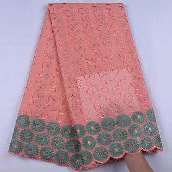 Peach Swiss Cotton Lace Fabric High Quality Swiss African Lace In Switzerland With Stones For Nigerian Every Dress Party F1648
Peach Swiss Cotton Lace Fabric High Quality Swiss African Lace In Switzerland With Stones For Nigerian Every Dress Party F1648