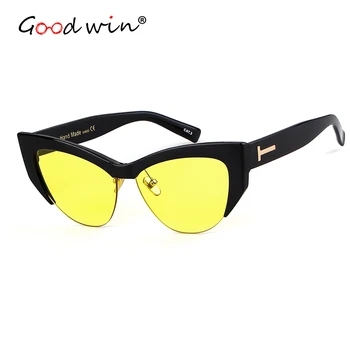 Good Win Luxury Brand Women Cat Eye Sunglasses Yellow Transparent Half Frame Cateye Sun Glasses Hand Made Female Shades Oculos
Good Win Luxury Brand Women Cat Eye Sunglasses Yellow Transparent Half Frame Cateye Sun Glasses Hand Made Female Shades Oculos
