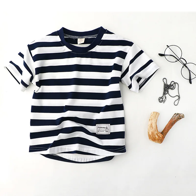 Summer Striped Boys T Shirts Fashion Cotton Kids Tees for Boy Children T-Shirts Kids Soft TShirts Tops for Age 2-8
Summer Striped Boys T Shirts Fashion Cotton Kids Tees for Boy Children T-Shirts Kids Soft TShirts Tops for Age 2-8