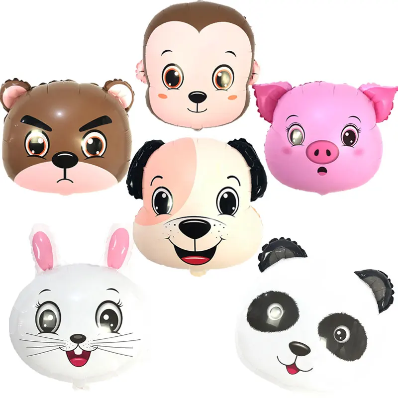 New 6pcs/lot 18inch animal head balloon pig/dog/monkey/rabbit/panda/bear helium globos birthday party decor supplies kids toys
New 6pcs/lot 18inch animal head balloon pig/dog/monkey/rabbit/panda/bear helium globos birthday party decor supplies kids toys
