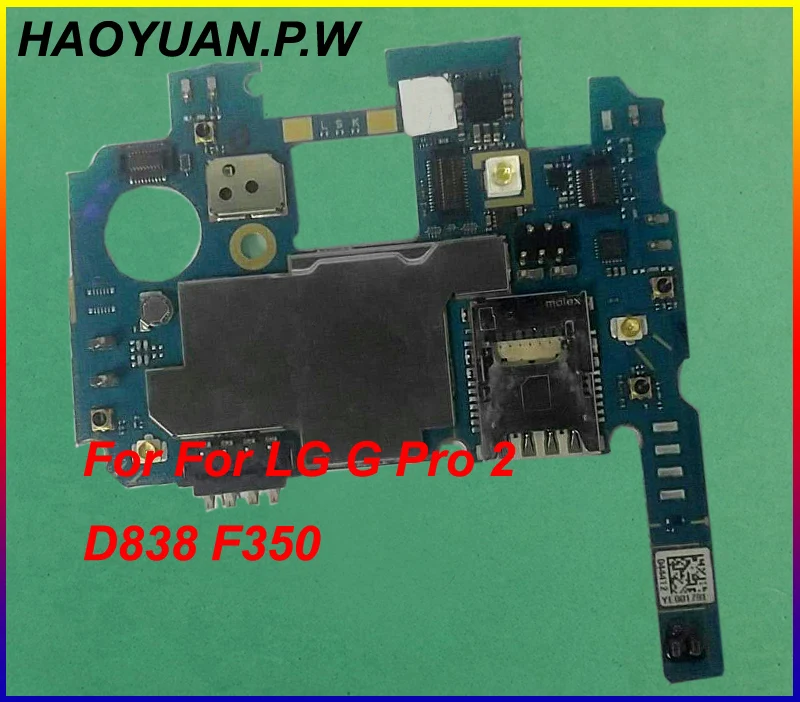 HAOYUAN.P.W Housing Full Work Original Unlock Motherboard Circuits For LG G Pro 2 D838 F350 F350L/S/K 16GB/32GB
HAOYUAN.P.W Housing Full Work Original Unlock Motherboard Circuits For LG G Pro 2 D838 F350 F350L/S/K 16GB/32GB
