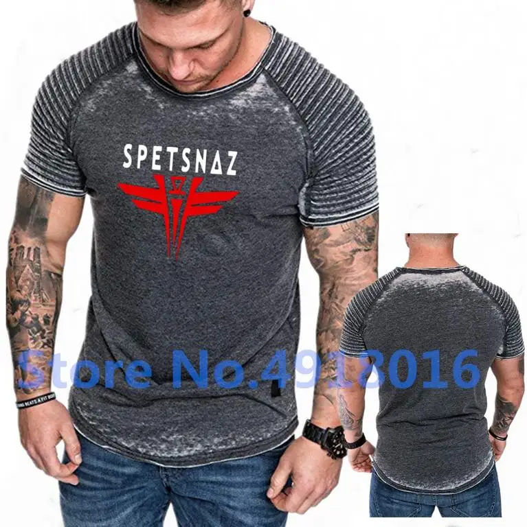 New SPETSNAZ Russian Men's Tshirt Cotton Short Sleeve T Shirt Spring Summer wrinkle crumple Men's O neck Slim T-Shirts
New SPETSNAZ Russian Men's Tshirt Cotton Short Sleeve T Shirt Spring Summer wrinkle crumple Men's O neck Slim T-Shirts