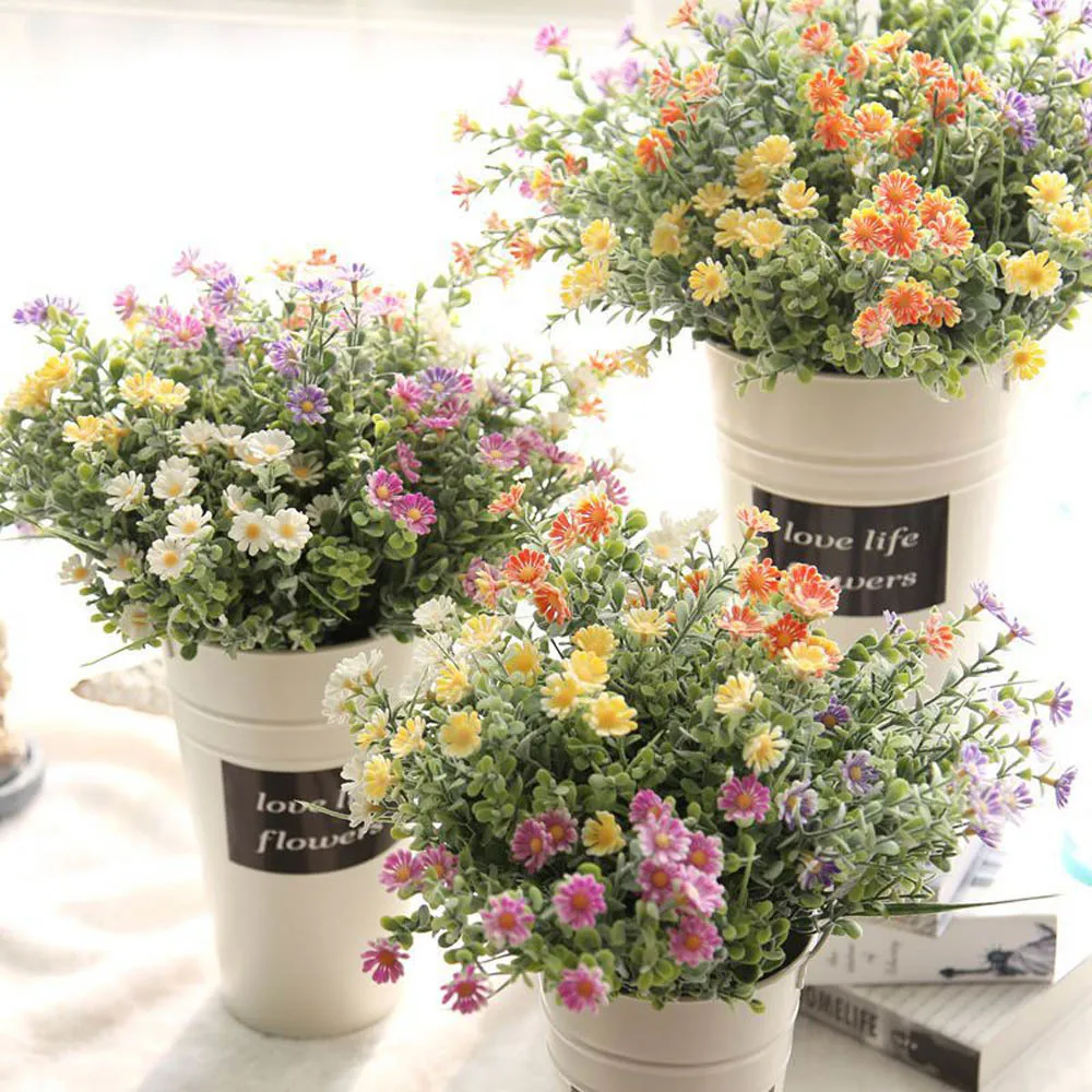 1 Pcs Artificial Small Daisy Flower Real Touch Atificial Grass Fake Plastic Daisy Flower For Garden Wedding Home Christmas Decor
1 Pcs Artificial Small Daisy Flower Real Touch Atificial Grass Fake Plastic Daisy Flower For Garden Wedding Home Christmas Decor