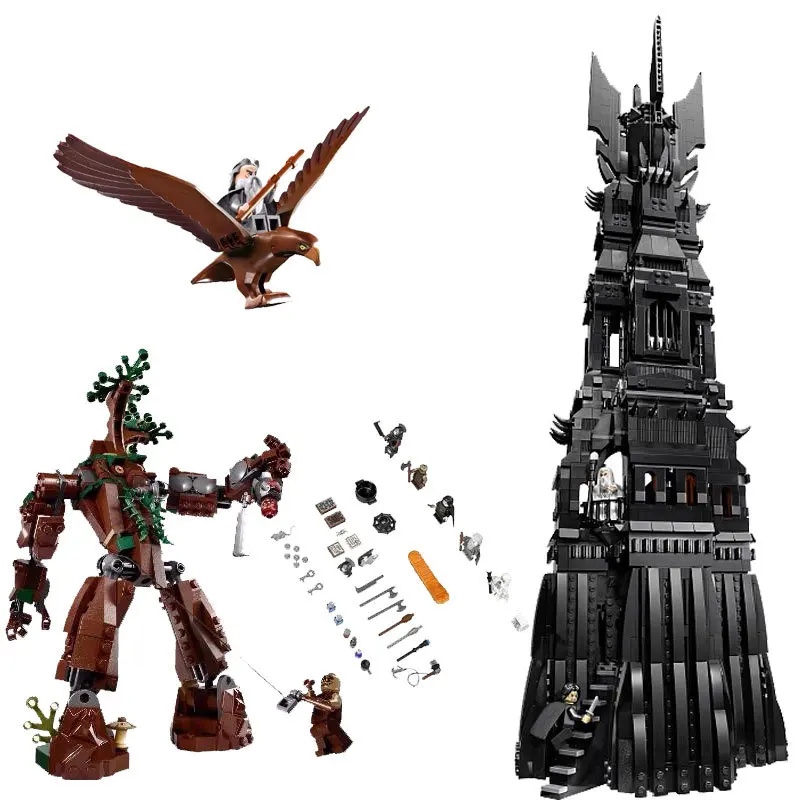 

Lepin Lord of the Rings 16010 The Tower of Orthanc 2430Pcs Building Blocks Toys For Children Compatible for Legoing Hobbit 10237
