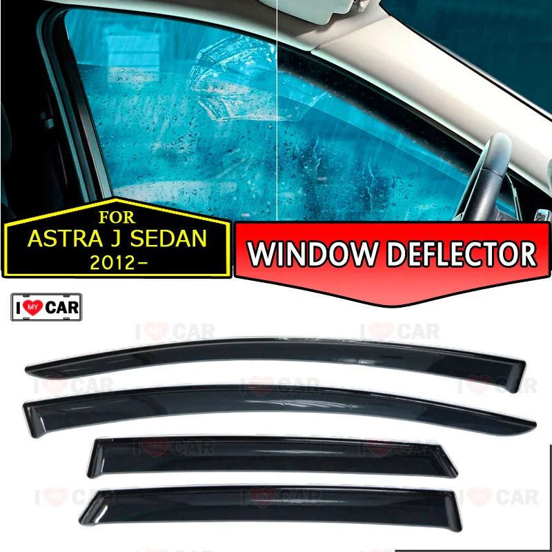 Window deflectors for Opel Astra J 2012- Sedan car window deflector wind guard vent sun rain visor cover car styling
Window deflectors for Opel Astra J 2012- Sedan car window deflector wind guard vent sun rain visor cover car styling