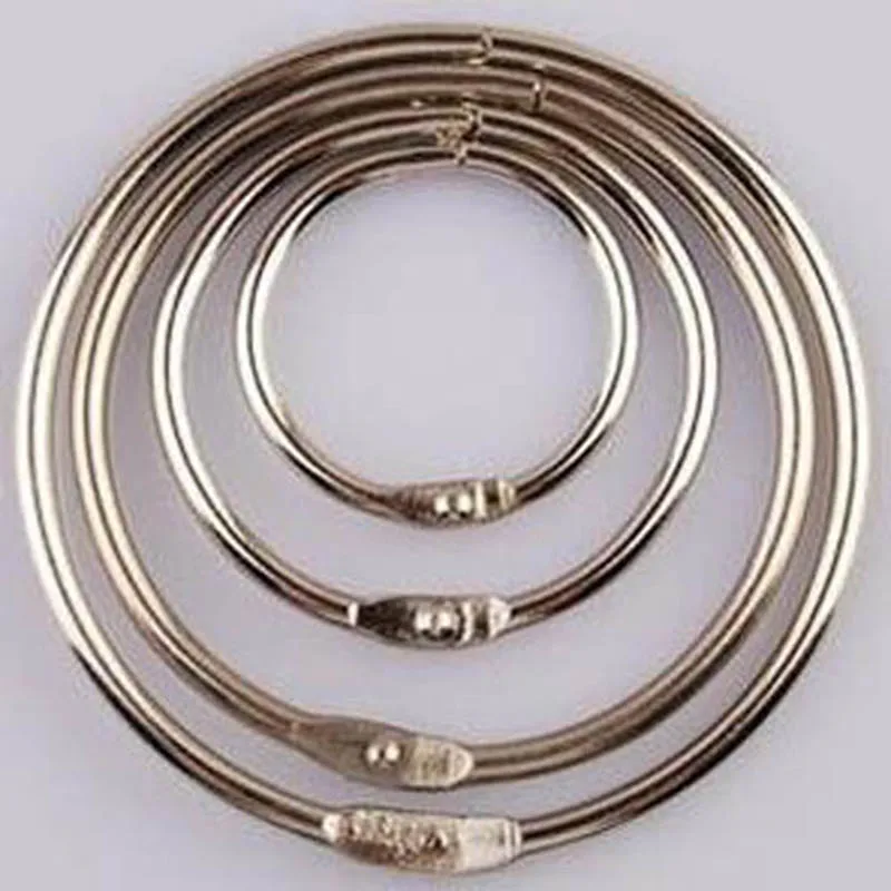 Wholesale 100PCS Metal Loose Leaf Book Binding Ring Key Chains Clip Album Scrapbook Craft Photo Split Rings Tool- Free Shipping
Wholesale 100PCS Metal Loose Leaf Book Binding Ring Key Chains Clip Album Scrapbook Craft Photo Split Rings Tool- Free Shipping