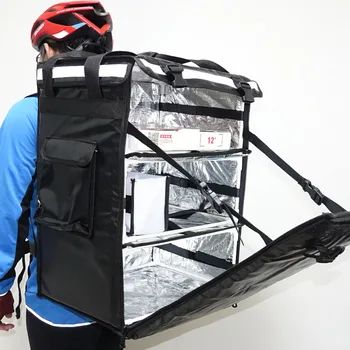 PK-86A: Heat Preservation Boxes, Backpack Food Delivery Bag with Dividers, w/3 Partitions for Hot/Cold, 16" L x 13" W x 24" H
PK-86A: Heat Preservation Boxes, Backpack Food Delivery Bag with Dividers, w/3 Partitions for Hot/Cold, 16" L x 13" W x 24" H