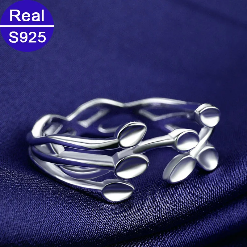 Red Trees Brand Fine Jewelry Leaf Shape Resizable Solid 925 Sterling Silver Simple Promise Rings For Girlfriend Engagement
Red Trees Brand Fine Jewelry Leaf Shape Resizable Solid 925 Sterling Silver Simple Promise Rings For Girlfriend Engagement