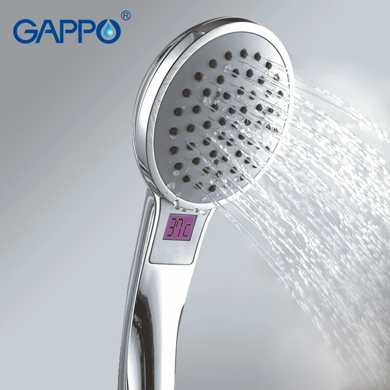 Gappo 1Pc Top Quality Colorful LED Shower head bathroom accessories Temperature Sensor Light water saving shower head GA22
Gappo 1Pc Top Quality Colorful LED Shower head bathroom accessories Temperature Sensor Light water saving shower head GA22