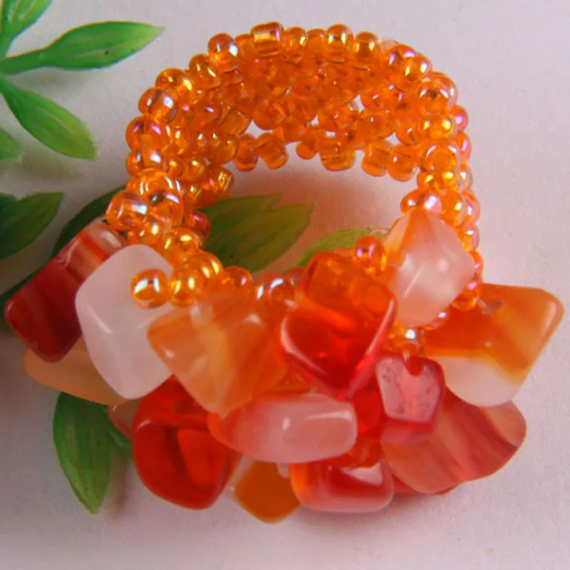 Elastic Red Carnelian Bead Finger Ring Stretch Size 8-9 Jewelry For Woman Gift X008
Elastic Red Carnelian Bead Finger Ring Stretch Size 8-9 Jewelry For Woman Gift X008