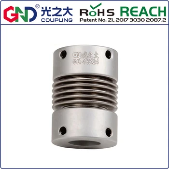 GR Aluminum Alloy Bellows Top Series shaft coupling D16 L27; d1 d2 have 4/5/6/6.35/7/8mm
GR Aluminum Alloy Bellows Top Series shaft coupling D16 L27; d1 d2 have 4/5/6/6.35/7/8mm