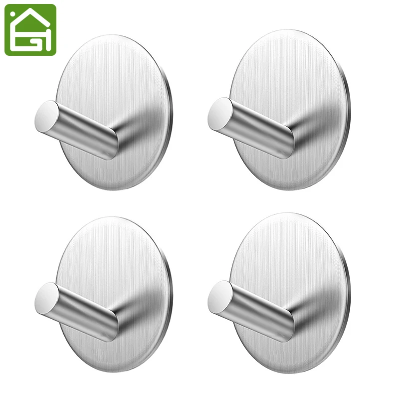 4 Pieces Heavy Duty Self Adhesive Rustproof SUB 304 Stainless Steel Hooks Bathroom Towel Bag Hanger
4 Pieces Heavy Duty Self Adhesive Rustproof SUB 304 Stainless Steel Hooks Bathroom Towel Bag Hanger