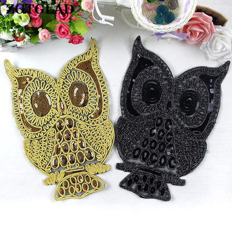 ZGTGLAD 1Pcs Sew On Owl Sequined Rope Patches Clothing DIY Supplies Ethnic Applique Embroidery Sticker For T-shirt
ZGTGLAD 1Pcs Sew On Owl Sequined Rope Patches Clothing DIY Supplies Ethnic Applique Embroidery Sticker For T-shirt
