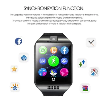 New Fashion Q18 Smart Watch and Touch Screen Camera TF Card Bluetooth Smart Watch Android Phone Anti-lost, Information Reminder
New Fashion Q18 Smart Watch and Touch Screen Camera TF Card Bluetooth Smart Watch Android Phone Anti-lost, Information Reminder