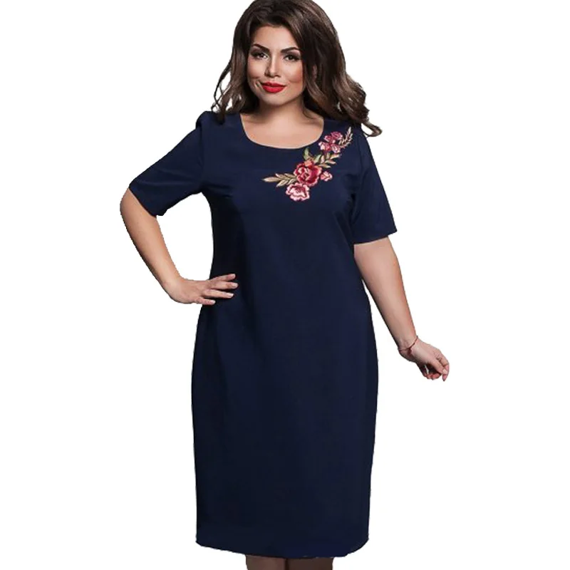 2017 New Designer Female 6XL Vestidos Dress Plus Size Embroidery Patchwork Mid Calf Short Sleeve Summer Oversized Dress Party
2017 New Designer Female 6XL Vestidos Dress Plus Size Embroidery Patchwork Mid Calf Short Sleeve Summer Oversized Dress Party