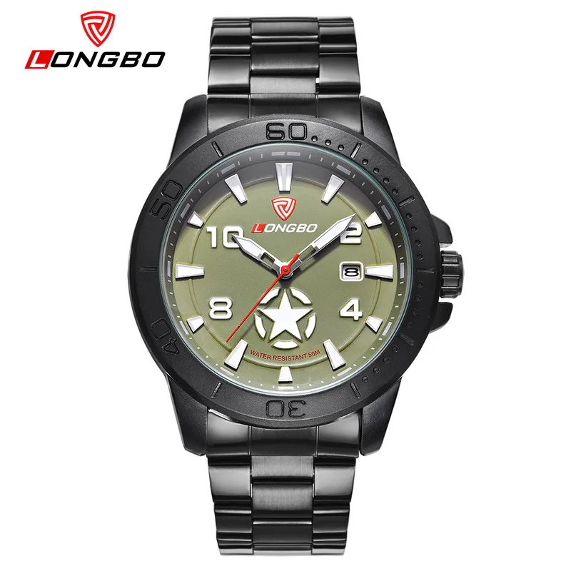 LONGBO Luxury Men Army Star Sports Canvas Leather Quartz Watches For Men Leisure Clock Simple Watch Relogio Masculino 80217
LONGBO Luxury Men Army Star Sports Canvas Leather Quartz Watches For Men Leisure Clock Simple Watch Relogio Masculino 80217