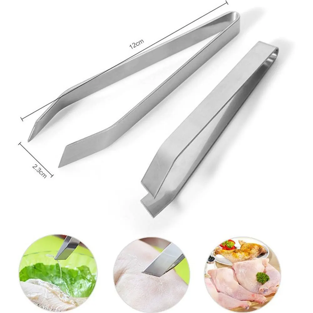 2pcs Stainless Steel Fish Bone Pliers Fishbone Clip Household Kitchen Tools Plucking Tweezers
2pcs Stainless Steel Fish Bone Pliers Fishbone Clip Household Kitchen Tools Plucking Tweezers