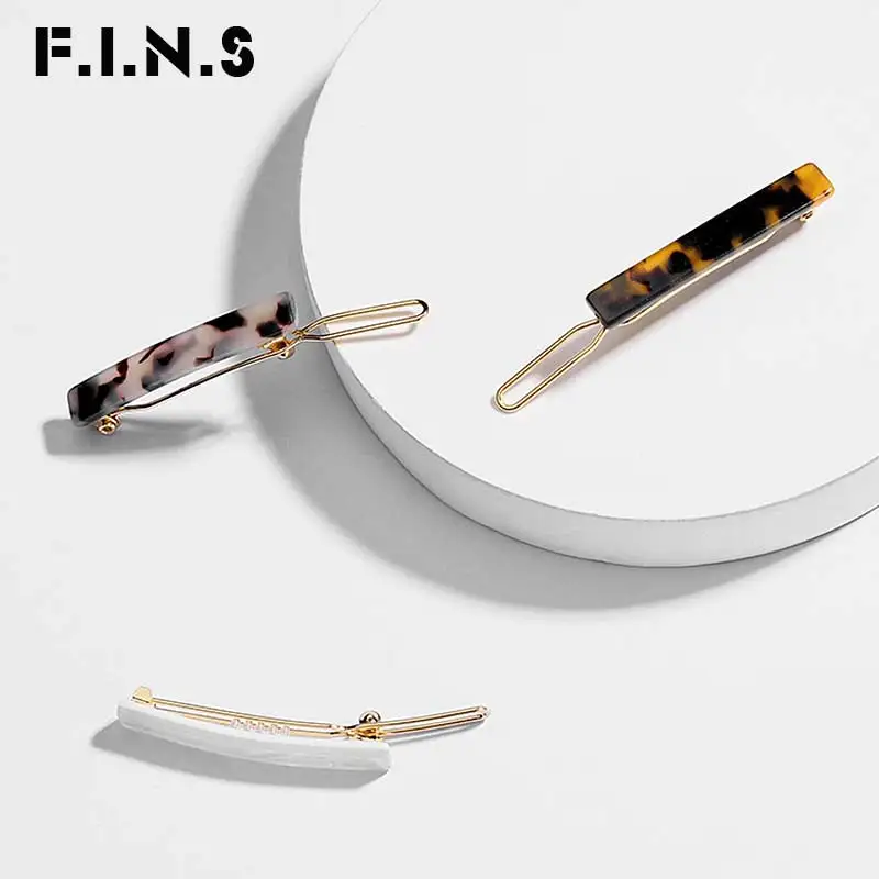 F.I.N.S Korean Fashion Hair Accessories Classic Hair Side Clip Tortoise Leopard Acrylic Resin Rectangle Hair Barrettes for Women
F.I.N.S Korean Fashion Hair Accessories Classic Hair Side Clip Tortoise Leopard Acrylic Resin Rectangle Hair Barrettes for Women