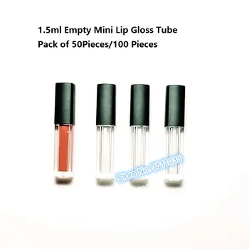 1.5ML 100pcs Clear Empty Lip Gloss Tube DIY Plastic Elegant Liquid Lipstick Container Frosted Black Lid Lipgloss Lip Balm Bottle
1.5ML 100pcs Clear Empty Lip Gloss Tube DIY Plastic Elegant Liquid Lipstick Container Frosted Black Lid Lipgloss Lip Balm Bottle