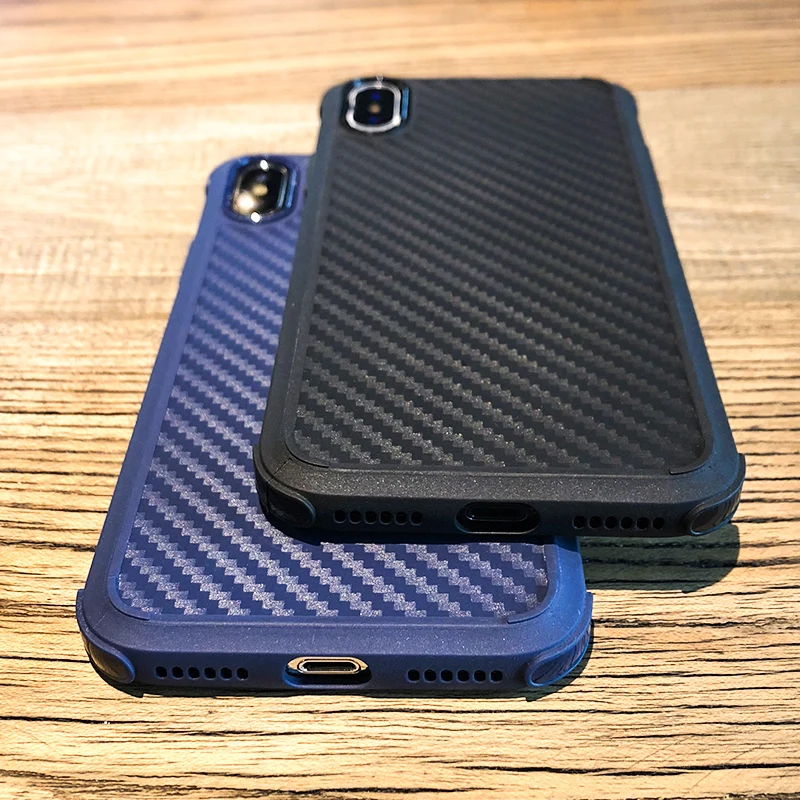 Silicone Case For iPhone XS Max XR X 7 8 Plus 6 6s Plus Transparent AirBags 3D Carbon Fiber Armor Soft TPU Shockproof Cover Case
Silicone Case For iPhone XS Max XR X 7 8 Plus 6 6s Plus Transparent AirBags 3D Carbon Fiber Armor Soft TPU Shockproof Cover Case