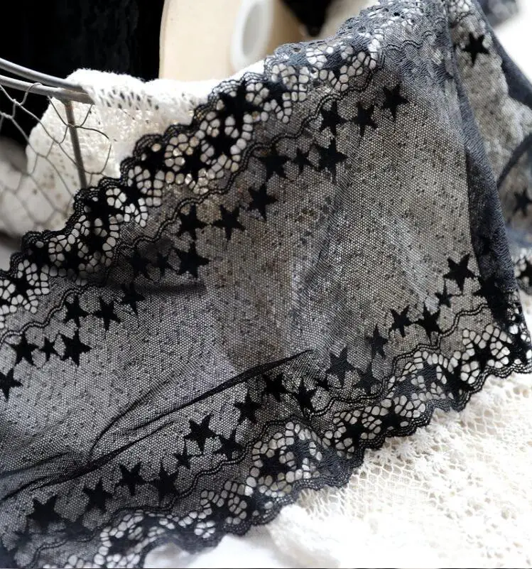 1 Meter star elastic lace trim accessory DIY ribbon lace swiss french lace bridal headband garter accessories
1 Meter star elastic lace trim accessory DIY ribbon lace swiss french lace bridal headband garter accessories