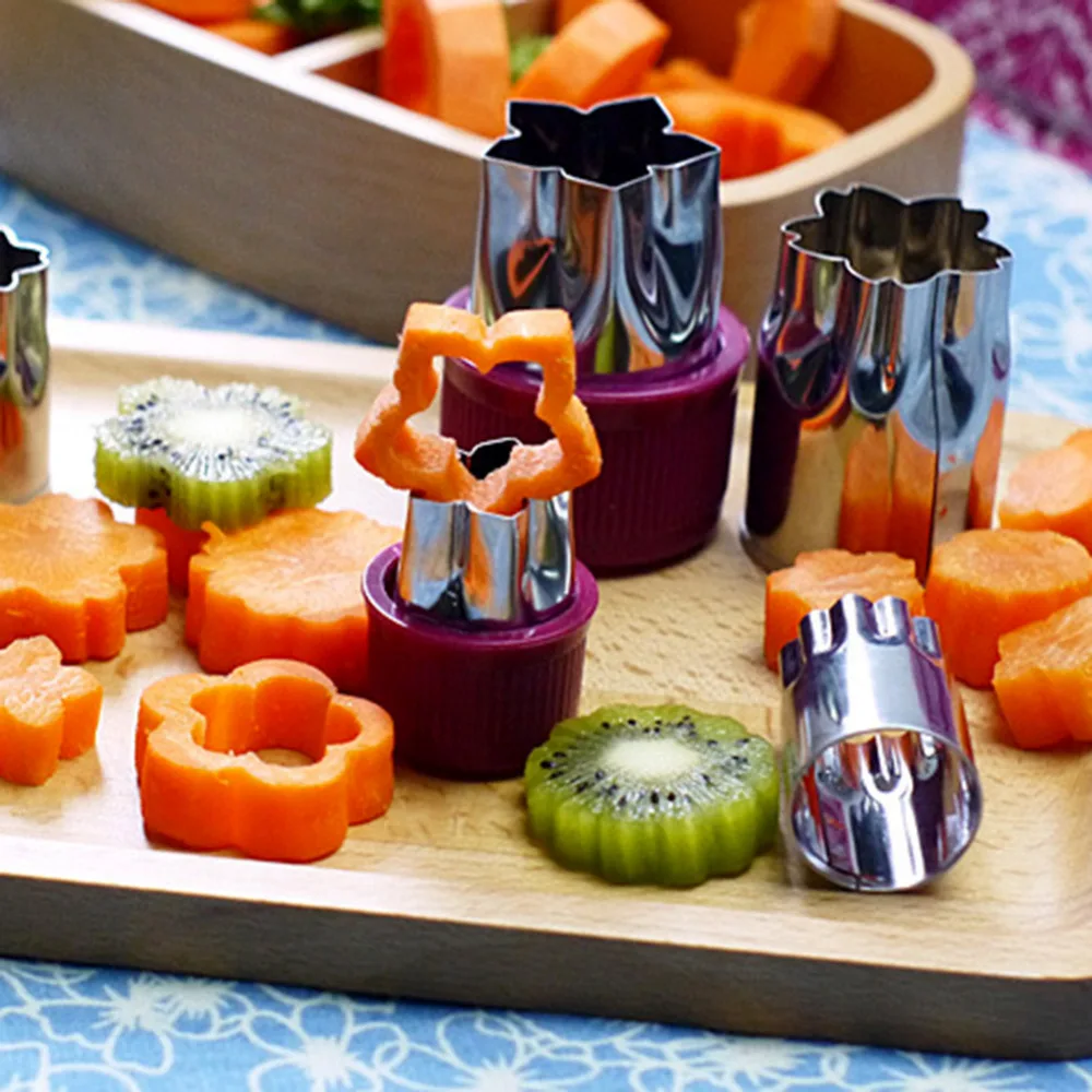 8pcs/set Vegetable Fruit Cutter Flower Star Shape Cookie Cake Mold Slicer Stainless Steel Shredder for Sushi Biscuit Food Tools
8pcs/set Vegetable Fruit Cutter Flower Star Shape Cookie Cake Mold Slicer Stainless Steel Shredder for Sushi Biscuit Food Tools