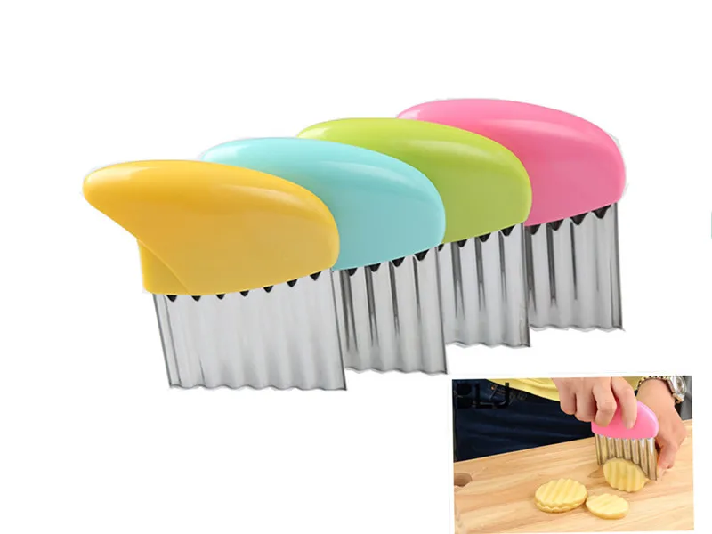 French Fries Vegetable Cutter Stainless Steel Potato Wavy Edged Cutter Knife Gadget Vegeta Fruit Potato Peeler Fruit Accessories
French Fries Vegetable Cutter Stainless Steel Potato Wavy Edged Cutter Knife Gadget Vegeta Fruit Potato Peeler Fruit Accessories