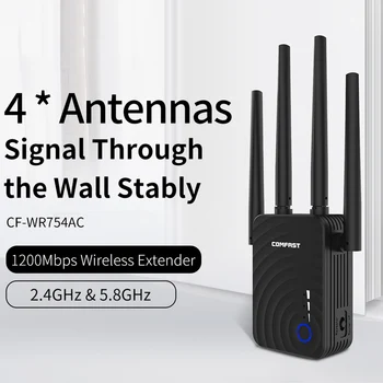 Dual Band 2.4&5.8Ghz 4 Wifi Antenna 1200Mbps With EU/US Conversion plug 2019 Wifi Repeater/Router Wireless Wifi Extender
Dual Band 2.4&5.8Ghz 4 Wifi Antenna 1200Mbps With EU/US Conversion plug 2019 Wifi Repeater/Router Wireless Wifi Extender
