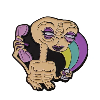 Skeleton caller pin ghost skull rainbow brooch horror Gothic art badge funny Halloween accessories
Skeleton caller pin ghost skull rainbow brooch horror Gothic art badge funny Halloween accessories