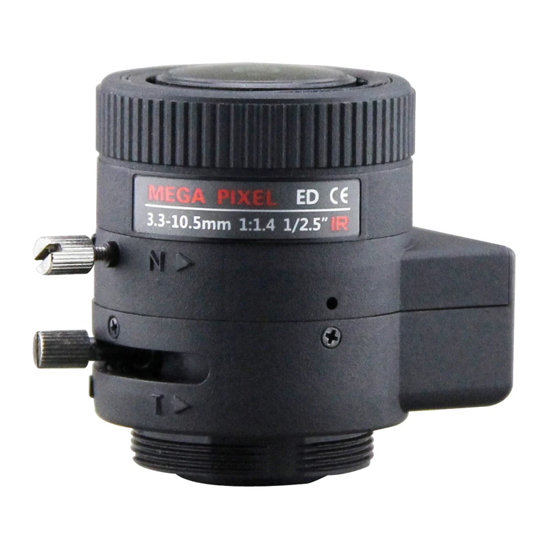 5 Megapixel Auto Iris Lens 3.3-10.5mm, 1/2.5" Varifocal HD Lens ,lens for CCTV Surveillance cameras
5 Megapixel Auto Iris Lens 3.3-10.5mm, 1/2.5" Varifocal HD Lens ,lens for CCTV Surveillance cameras
