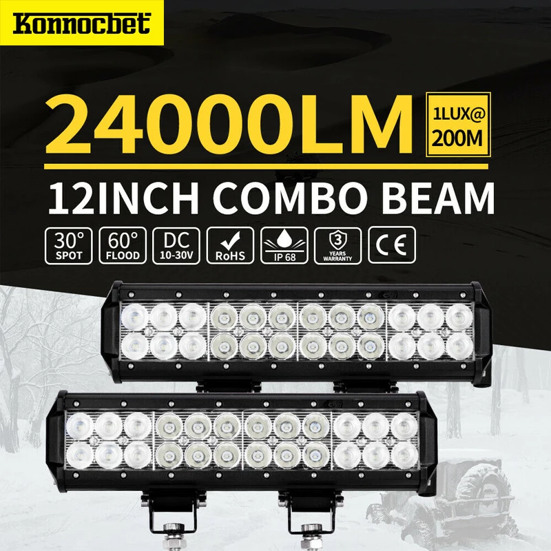 72W 12 inch LED Work Light Bar Combo Fog Driving Lamp Offroad 4wd For Ford For Jeep 4wd LED Light Bar Waterproof 4x4 Of Road
72W 12 inch LED Work Light Bar Combo Fog Driving Lamp Offroad 4wd For Ford For Jeep 4wd LED Light Bar Waterproof 4x4 Of Road