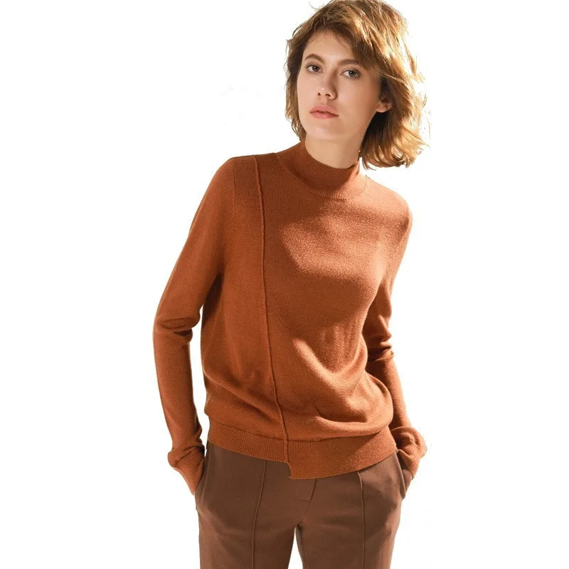 2018 autumn and winter new women's knitted sweater pullovers long sleeve sweater women's fashion irregular sweater 17092
2018 autumn and winter new women's knitted sweater pullovers long sleeve sweater women's fashion irregular sweater 17092