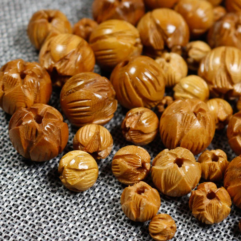 10pcs/lot Natural Wooden Handcraft Lotus Shape Spacer Beads 8 10 12 15 18mm Carved Peach Wood Beads DIY Bracelets Jewelry Making
10pcs/lot Natural Wooden Handcraft Lotus Shape Spacer Beads 8 10 12 15 18mm Carved Peach Wood Beads DIY Bracelets Jewelry Making