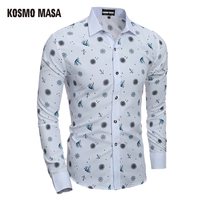 KOSMO MASA 2017 Hot New Arrival Men Turn-Down Collar Jersey Slim Fit Casual Plaid Shirt Long Sleeve Floral Print Shirts MB0030
KOSMO MASA 2017 Hot New Arrival Men Turn-Down Collar Jersey Slim Fit Casual Plaid Shirt Long Sleeve Floral Print Shirts MB0030