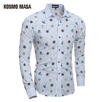 KOSMO MASA 2017 Hot New Arrival Men Turn-Down Collar Jersey Slim Fit Casual Plaid Shirt Long Sleeve Floral Print Shirts MB0030
KOSMO MASA 2017 Hot New Arrival Men Turn-Down Collar Jersey Slim Fit Casual Plaid Shirt Long Sleeve Floral Print Shirts MB0030