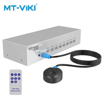 MT-Viki 8 Port VGA Switch with IR Remote Controller and Wired Extension Switcher Manual Key Press Button 350MHz1080P MT-15-8DH
MT-Viki 8 Port VGA Switch with IR Remote Controller and Wired Extension Switcher Manual Key Press Button 350MHz1080P MT-15-8DH