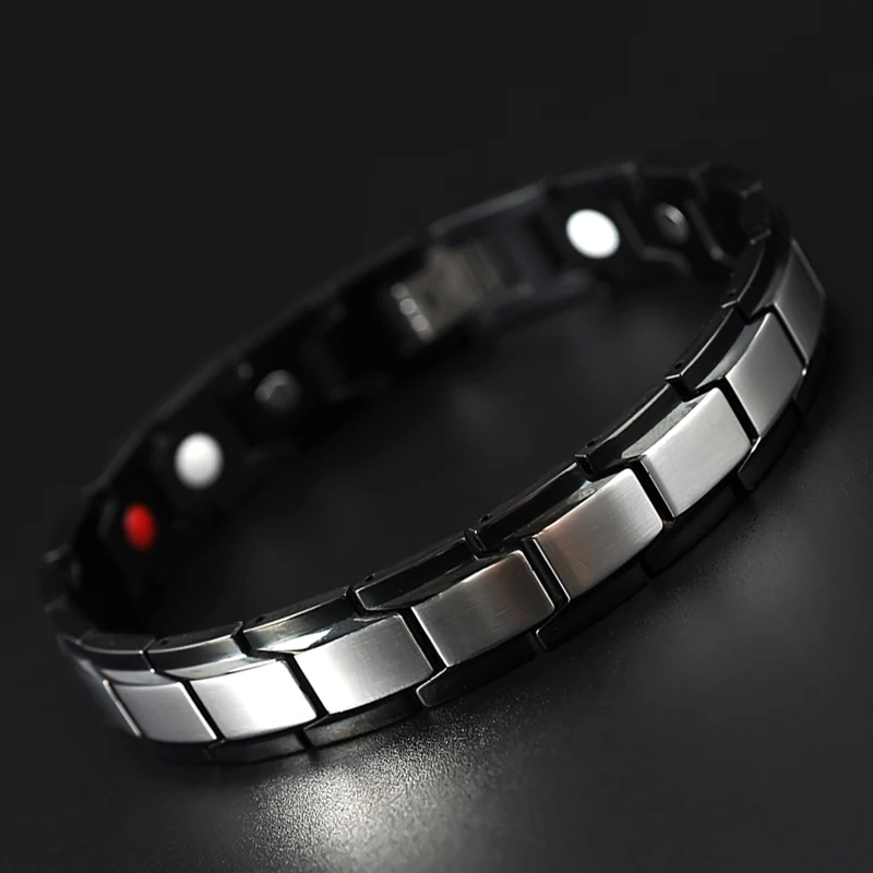 LITTLE FROG Healthy magnetic germanium powder health bracelets & bangles stainless steel body care IPG black bracelet men 10150
LITTLE FROG Healthy magnetic germanium powder health bracelets & bangles stainless steel body care IPG black bracelet men 10150