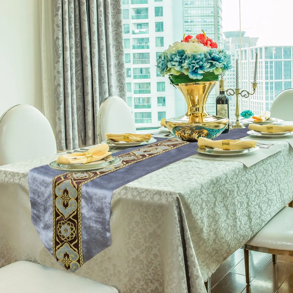 33x250/210/180 cm Flocking fabric high grade stain fabric pattern table runner home party decoration tassel table cloth
33x250/210/180 cm Flocking fabric high grade stain fabric pattern table runner home party decoration tassel table cloth
