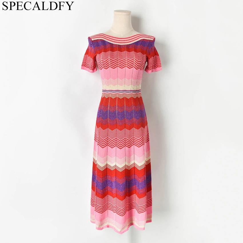 Summer Knitted Dress Women Short Sleeve Wave Striped Sweater Dress Bohemian Boho Long Sexy Off Shoulder Dress Robe Femme Holiday
Summer Knitted Dress Women Short Sleeve Wave Striped Sweater Dress Bohemian Boho Long Sexy Off Shoulder Dress Robe Femme Holiday