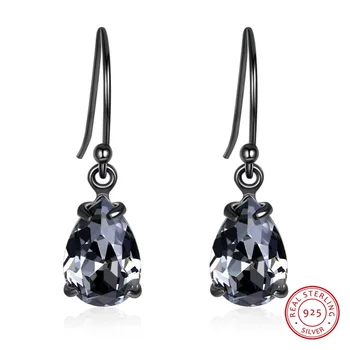 Vintage Retro Black Tear Drop Earrings For Women Genuine Crystals From Swarovski-Elements 925 Silver Pendientes Mothers Gift
Vintage Retro Black Tear Drop Earrings For Women Genuine Crystals From Swarovski-Elements 925 Silver Pendientes Mothers Gift