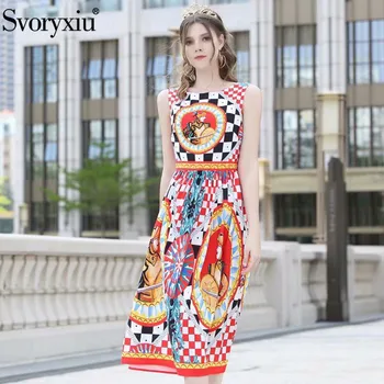 Svoryxiu 2019 Fashion Runway Summer Tank Dress Women's luxury Beading Diamond Warrior lattice Print Sexy Party Long Dresses
Svoryxiu 2019 Fashion Runway Summer Tank Dress Women's luxury Beading Diamond Warrior lattice Print Sexy Party Long Dresses