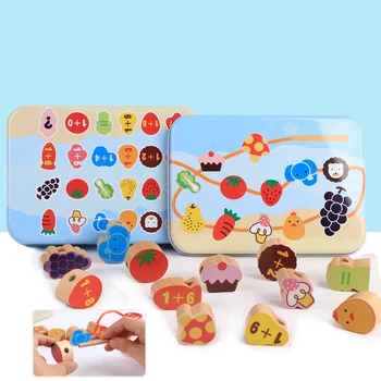 Kids Early Education Animal Blocks Bead Wooden Toys, 12pcs Blocks Marine Animals/fruit/digital Addition Children's Free Shipping
Kids Early Education Animal Blocks Bead Wooden Toys, 12pcs Blocks Marine Animals/fruit/digital Addition Children's Free Shipping