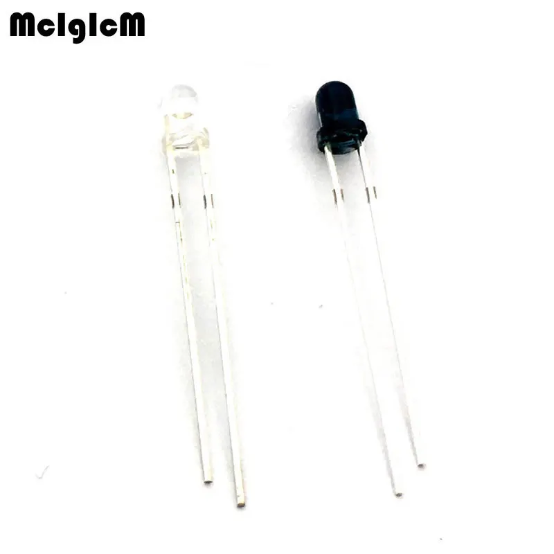 MCIGICM LED 3mm 940nm IR Infrared Emitting & Receiving Diode Round Tube Light 5mm 940nm
MCIGICM LED 3mm 940nm IR Infrared Emitting & Receiving Diode Round Tube Light 5mm 940nm