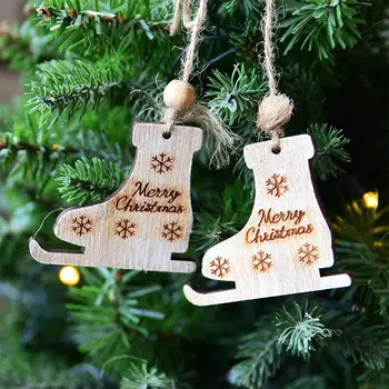 1 Pair 6cm Wood Color Christmas Gloves Hanging ornaments Roller Skates Decorative Pendant Creative Christmas Boots Hanging
1 Pair 6cm Wood Color Christmas Gloves Hanging ornaments Roller Skates Decorative Pendant Creative Christmas Boots Hanging