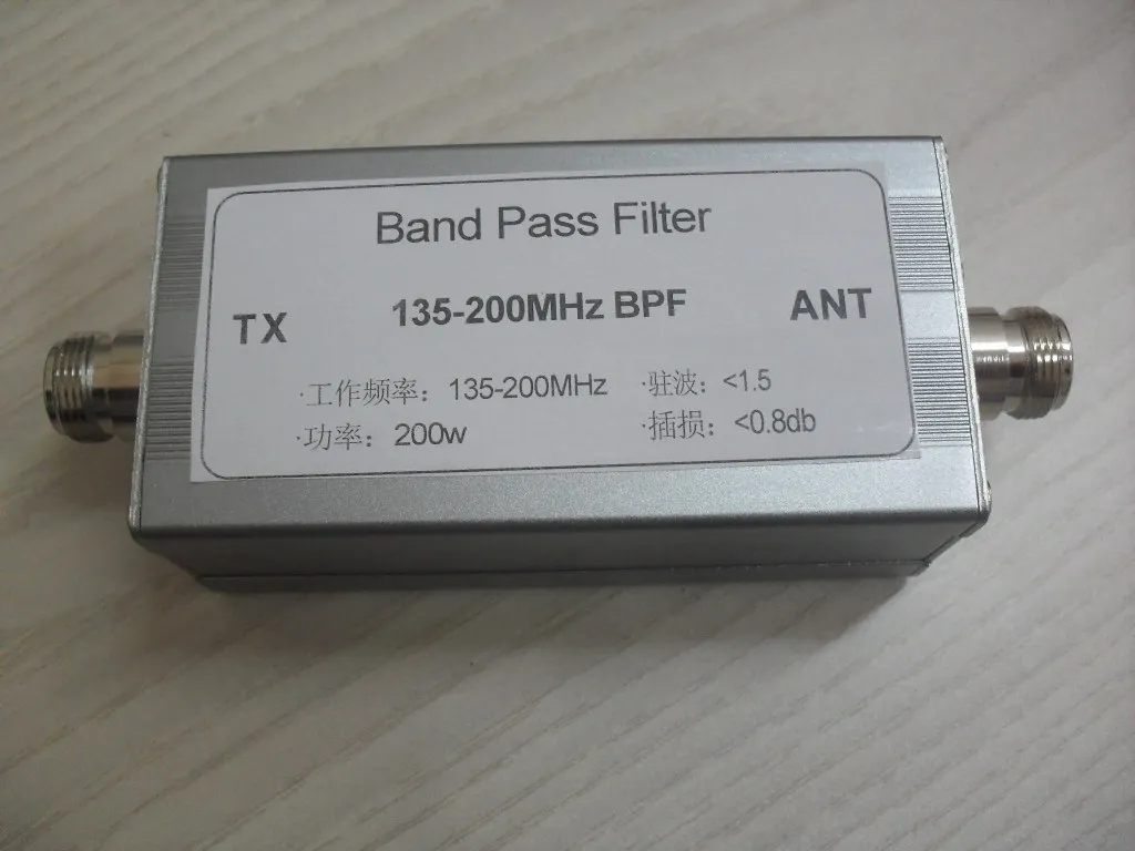 Band-pass Filter 135-200 MHz Filter Radio Frequency Anti-jamming in Communication
Band-pass Filter 135-200 MHz Filter Radio Frequency Anti-jamming in Communication