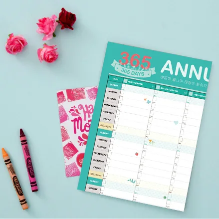 Планировщик 2020 дневные календари 365 планировщик книга милая мультяшная бумага