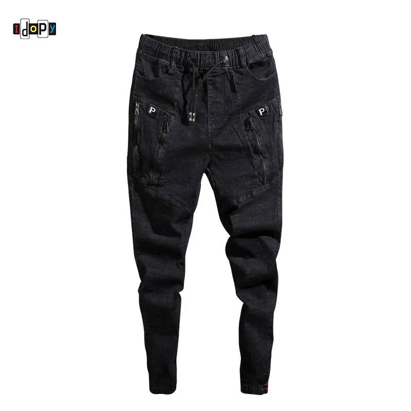 Idopy Fashion Mens Trend Stretchy Harem Jeans Drawstring Comfy Ripped Distressed Patchwork Cuffed Denim Joggers For Male
Idopy Fashion Mens Trend Stretchy Harem Jeans Drawstring Comfy Ripped Distressed Patchwork Cuffed Denim Joggers For Male