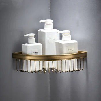 Solid Brass Bathroom Accessories Set Corner Shelf 1/2 Layer Wall Hanging Rose Gold Bath Storage Rack Shampoo/Shower Gel Shelf
Solid Brass Bathroom Accessories Set Corner Shelf 1/2 Layer Wall Hanging Rose Gold Bath Storage Rack Shampoo/Shower Gel Shelf