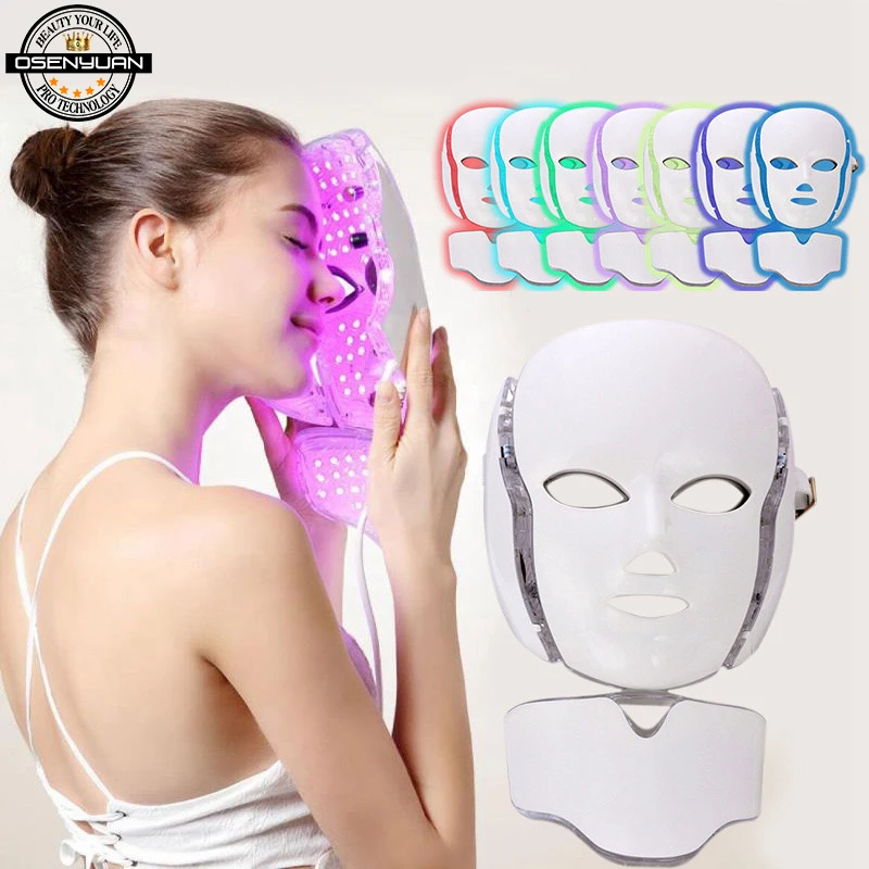 Hottest LED 7 Colors Light Microcurrent Facial Mask Machine Photon Therapy Skin Rejuvenation Facial Neck Mask Whitening Massager
Hottest LED 7 Colors Light Microcurrent Facial Mask Machine Photon Therapy Skin Rejuvenation Facial Neck Mask Whitening Massager